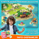 Tapis Chifoumi - Tapis de jeu pour enfant “Tortuga Bay” - 150x100cm