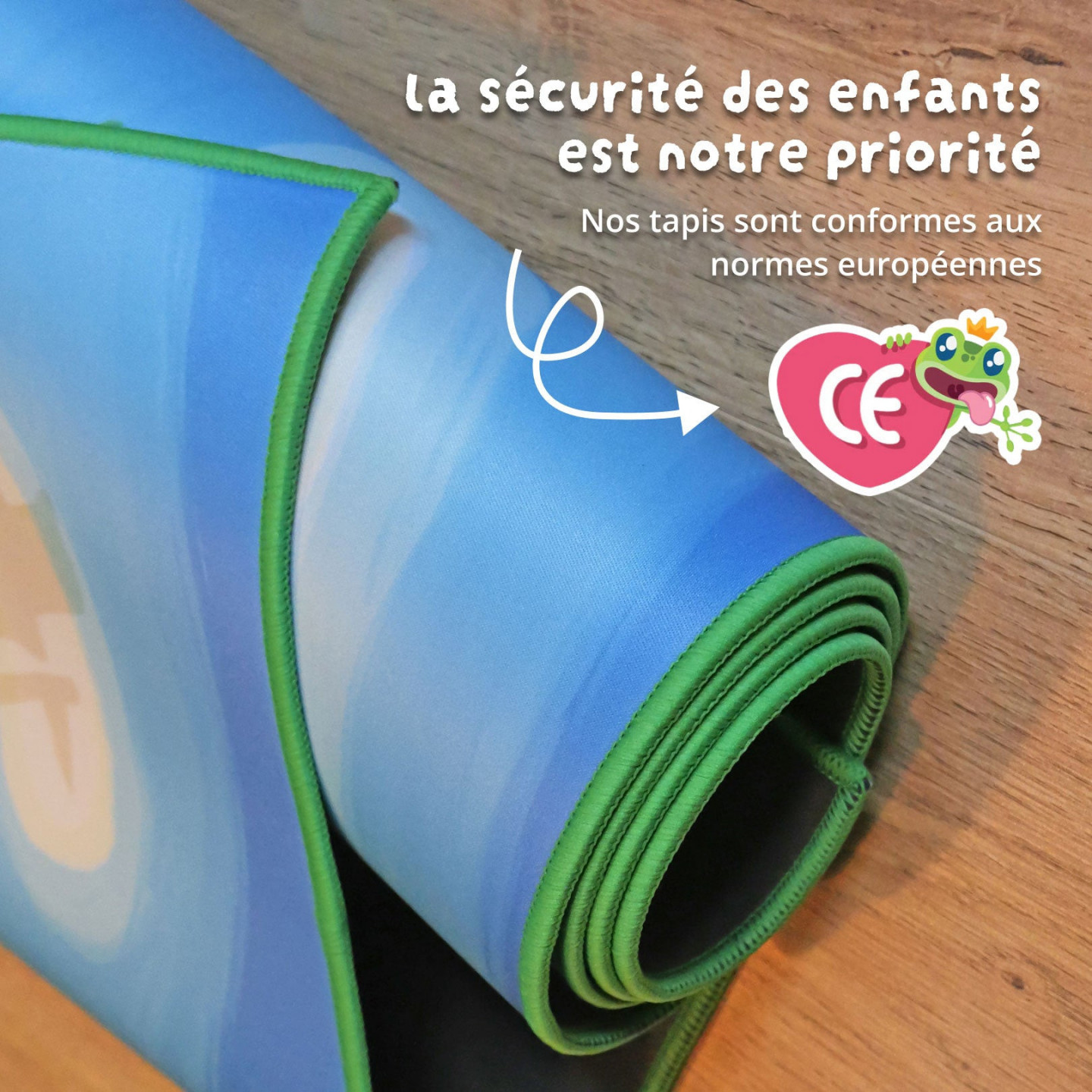 Tapis Chifoumi - Tapis de jeu pour enfant “Tortuga Bay” - 150x100cm
