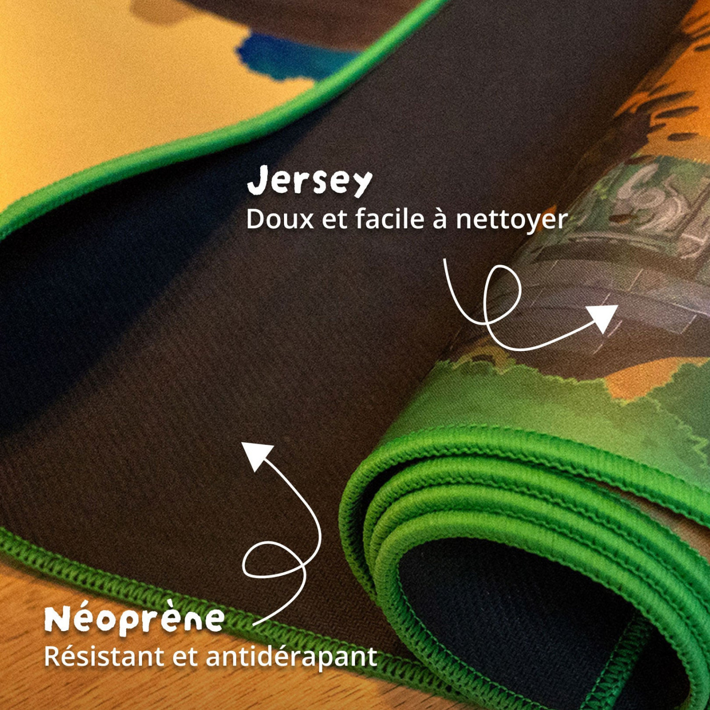 Tapis Chifoumi - Tapis de jeu pour enfants “Adventureland” - 150x100cm