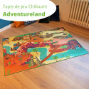 Tapis Chifoumi - Tapis de jeu pour enfants “Adventureland” - 150x100cm