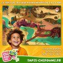 Tapis Chifoumi - Tapis de jeu pour enfants “Adventureland” - 150x100cm