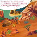 Tapis Chifoumi - Tapis de jeu pour enfants “Adventureland” - 150x100cm
