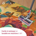 Tapis Chifoumi - Tapis de jeu pour enfants “Adventureland” - 150x100cm
