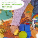 Tapis Chifoumi - Tapis de jeu pour enfants “Adventureland” - 150x100cm