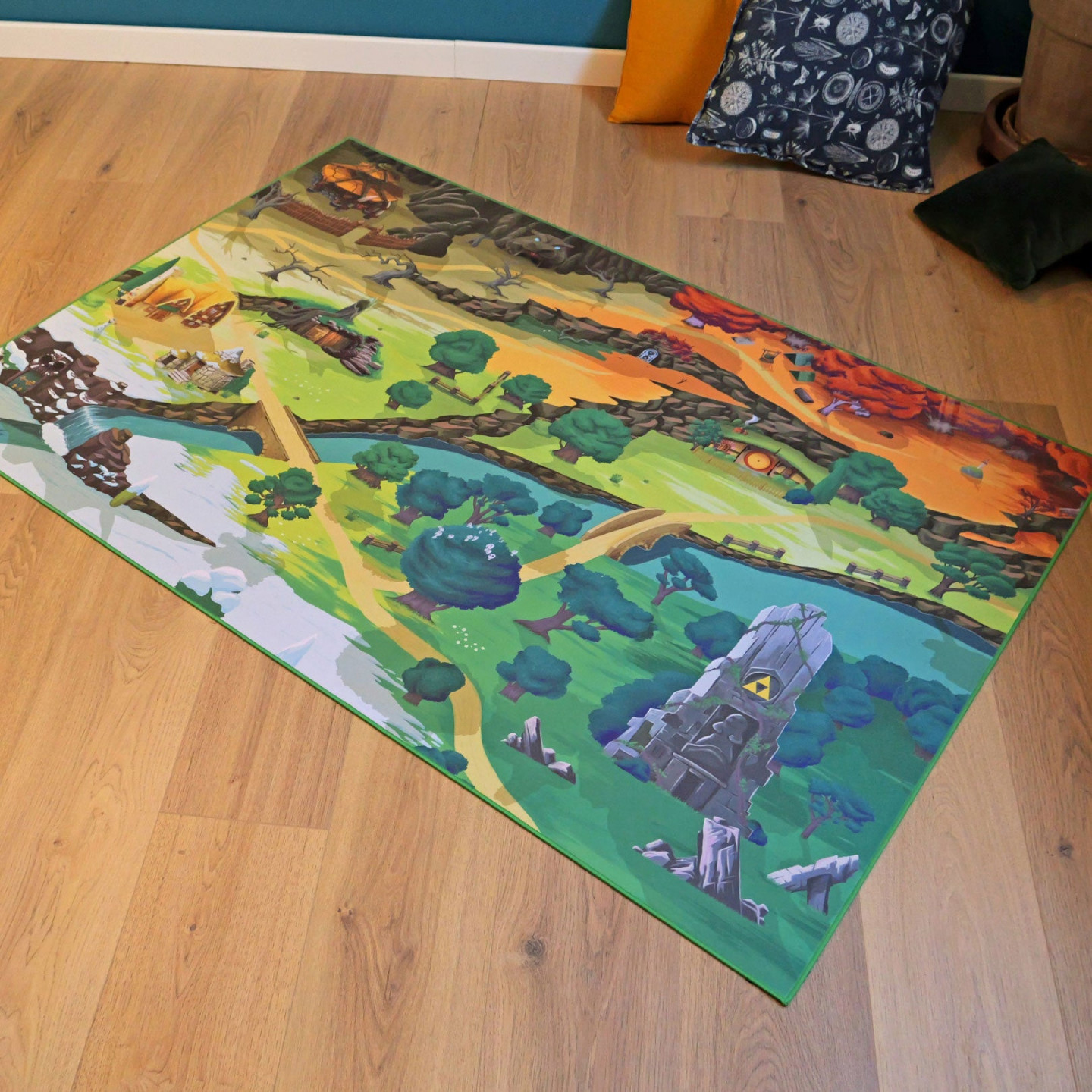 Tapis Chifoumi - Tapis de jeu pour enfants “Middle plains” - 150x100cm