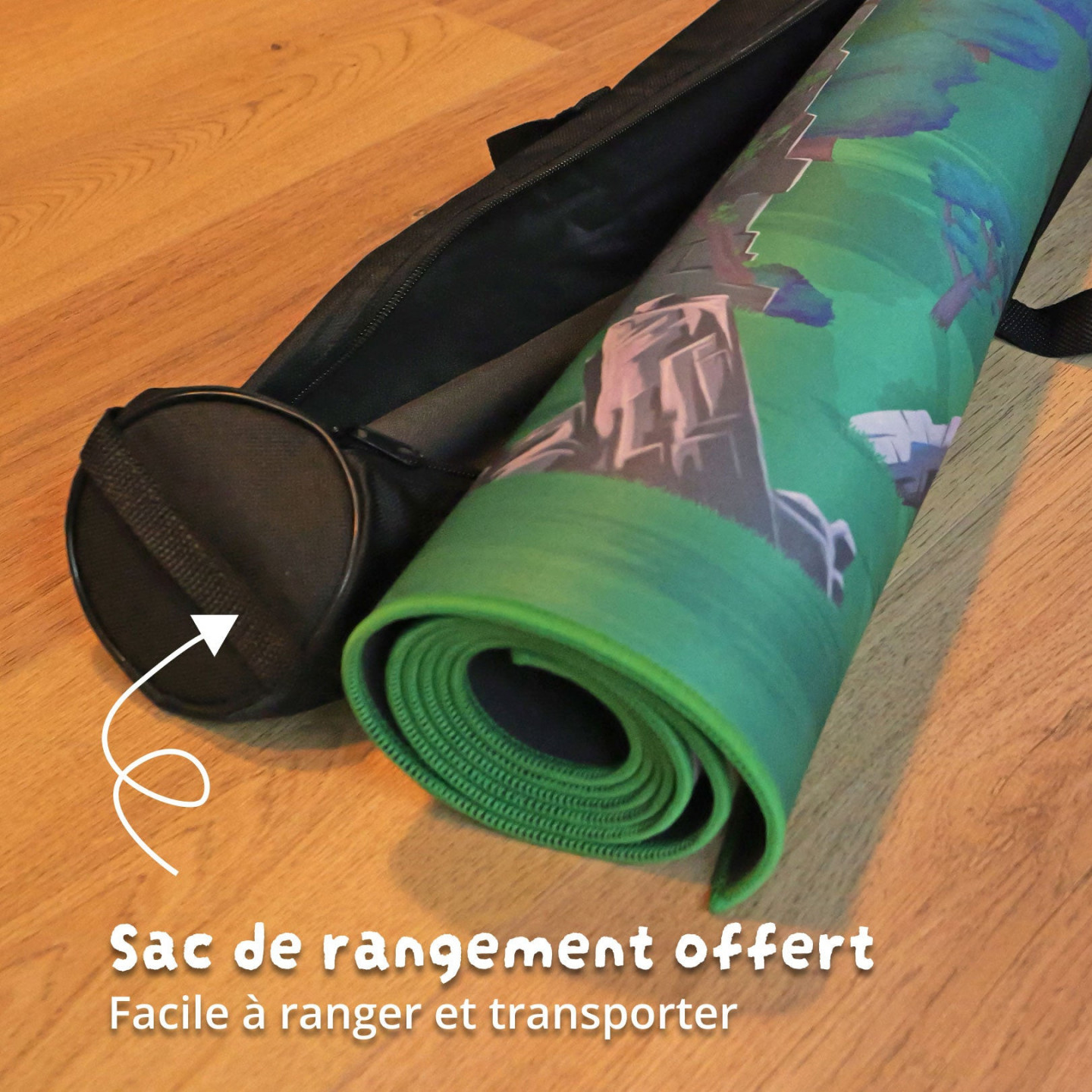 Tapis Chifoumi - Tapis de jeu pour enfants “Middle plains” - 150x100cm